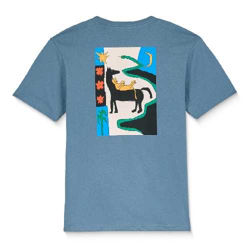 VOLCOM LONGOSNAKE TEE YOUTH Blue Wash