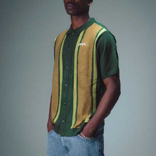 JACKER GRANDPA CARDIGAN SHIRT Green