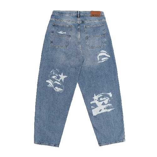 JACKER FEARLESS DENIM BAGGY PANT blue