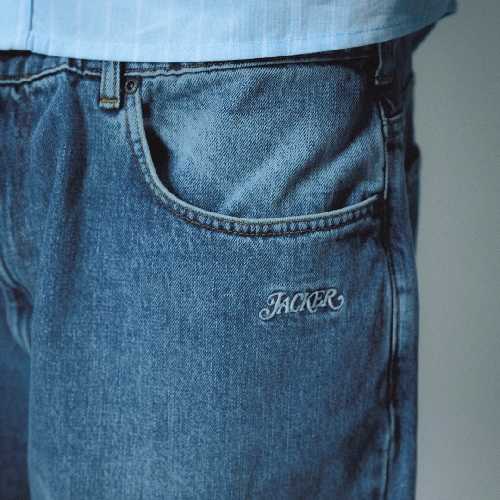 JACKER FEARLESS DENIM BAGGY PANT blue