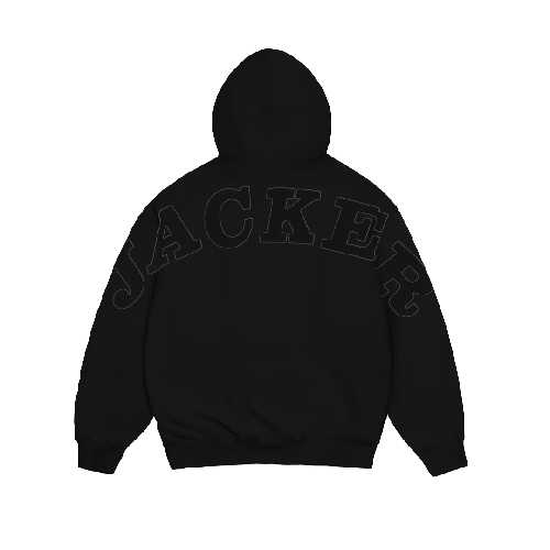 JACKER NOTORIOUS ZIP HOODIE Black
