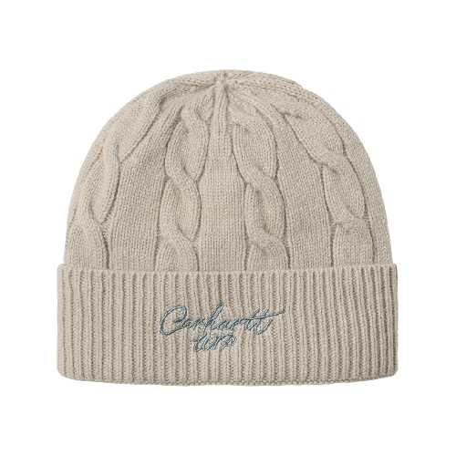 CARHARTT WIP SIGNATURE CABLE BEANIE Fleur De Sel Citadel