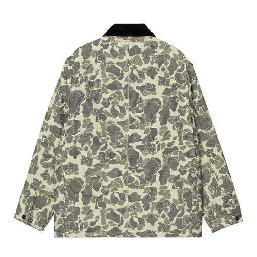 CARHARTT WIP TAPESTRY CHORE COAT Camo Duck Jacquard Green