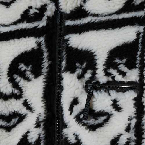 OBEY REPEATED ICON SHERPA JACKET Black multi