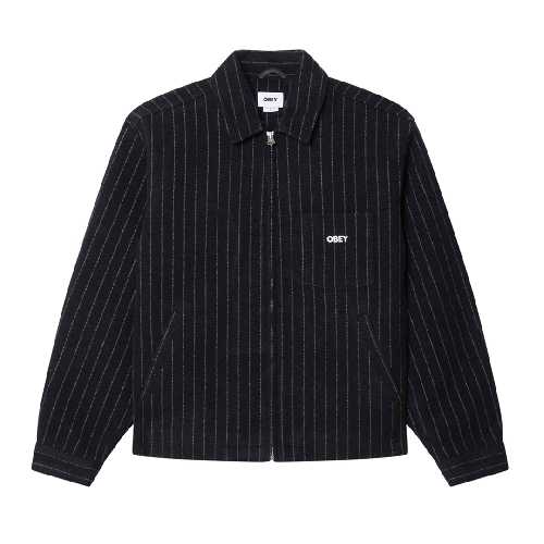 OBEY VERNON ZIP JACKET Navy multi