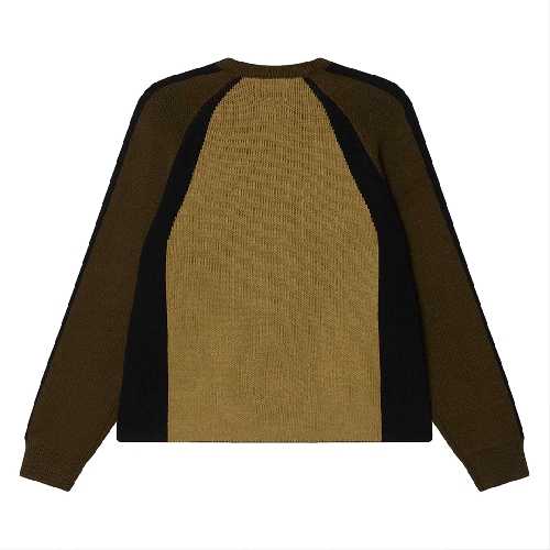 OBEY RAGLAN CREW NECK SWEATER Mermaid green multi