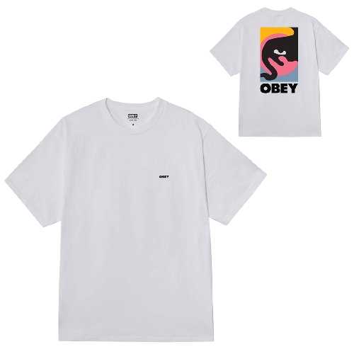 OBEY QUARTER ICON TEE White