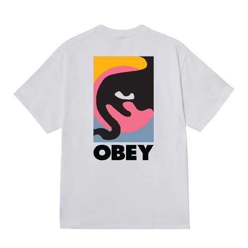 OBEY QUARTER ICON TEE White