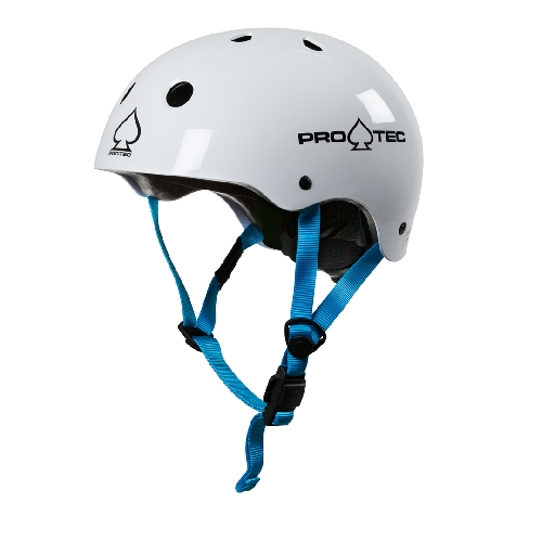 PRO TEC JR CLASSIC FIT CERT HELMET gloss white