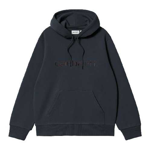 CARHARTT WIP HOODED CARHARTT SWEAT Deep Night Palisander