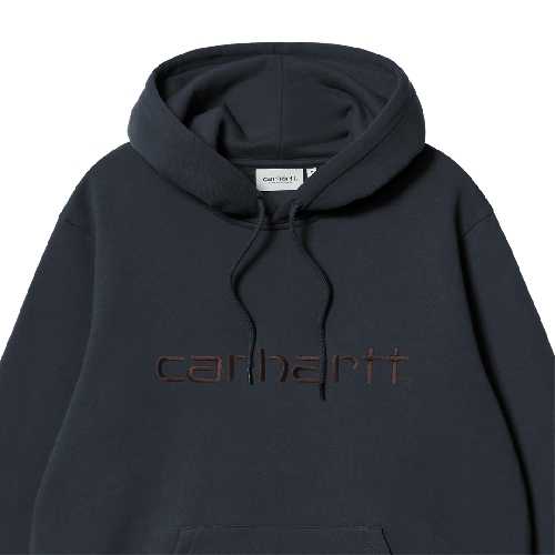 CARHARTT WIP HOODED CARHARTT SWEAT Deep Night Palisander