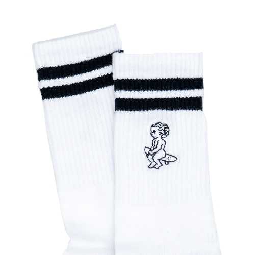 EMENTA SB IKON STRIPE SOCKS White Black