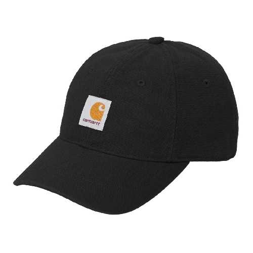 CARHARTT WIP SELBY CANVAS CAP Black stone washed