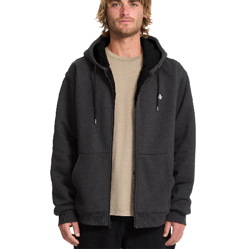 VOLCOM SINGLE STONE LINED ZIP Heather black 