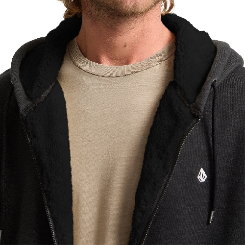 VOLCOM SINGLE STONE LINED ZIP Heather black 