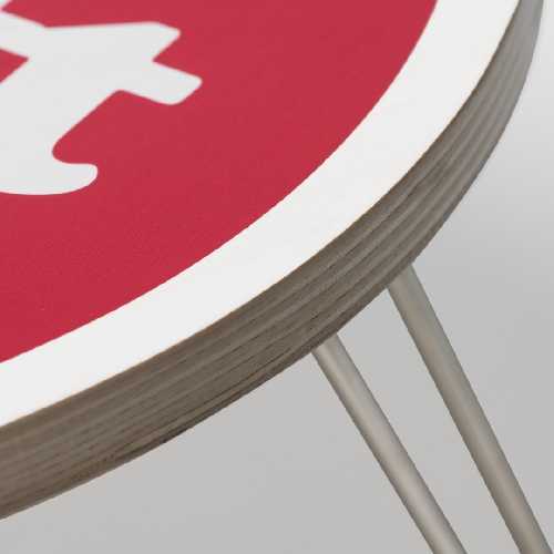CARHARTT WIP HEART FOLDING TABLE scarlet white