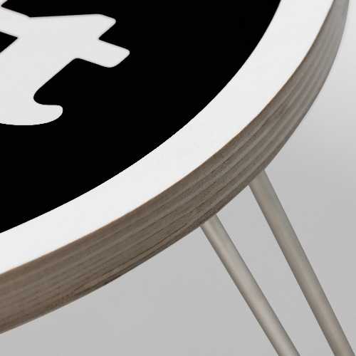 CARHARTT WIP HEART FOLDING TABLE black white