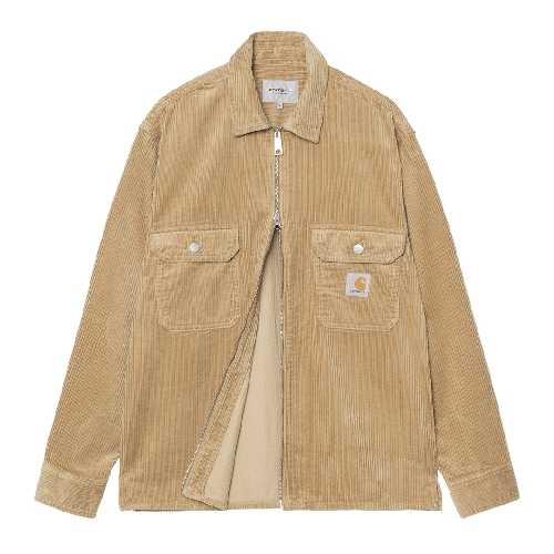 CARHARTT WIP REYNOLD SHIRT JAC Leather rinsed