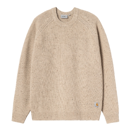 CARHARTT WIP ANGLISTIC SWEATER Speckled Fleur de Sel
