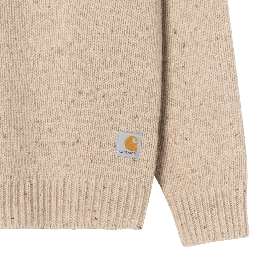 CARHARTT WIP ANGLISTIC SWEATER Speckled Fleur de Sel