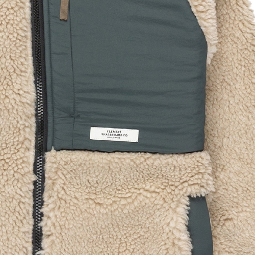 ELEMENT WOLFE SHERPA JACKET YOUTH oat milk