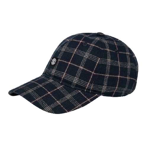 ELEMENT ICON DAD CAP CHECK tartan blue
