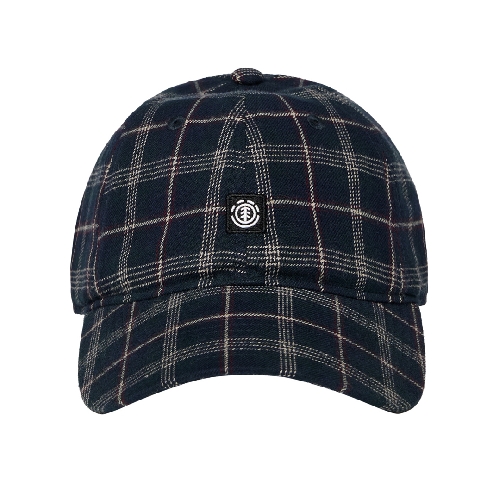 ELEMENT ICON DAD CAP CHECK tartan blue