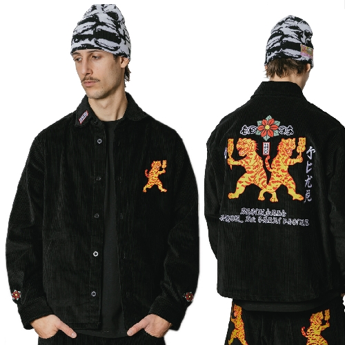 JACKER BAIJU CORDUROY OVERSHIRT Black
