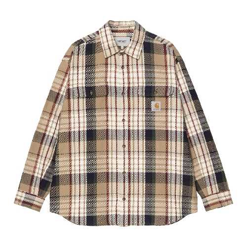 CARHARTT WIP LS TAMBLYN SHIRT Tamblyn Check Leather 