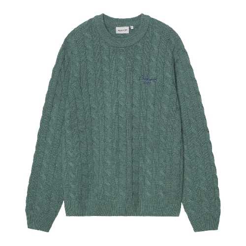 CARHARTT WIP SIGNATURE SWEATER Silver Pine Jupiter