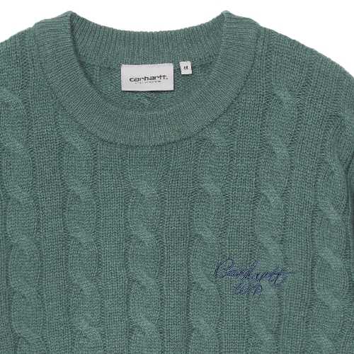 CARHARTT WIP SIGNATURE SWEATER Silver Pine Jupiter