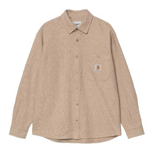 CARHARTT WIP LS EDGAR SHIRT Peanut Wax