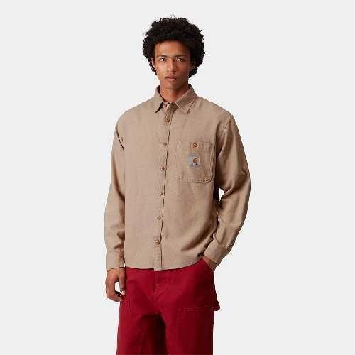 CARHARTT WIP LS EDGAR SHIRT Peanut Wax
