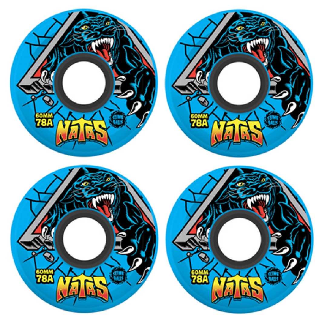 SLIME BALLS NATAS OG SLIME BLUE WHEELS 78a 60mm SLIME BALLS NATAS OG SLIME BLUE WHEELS 78a 60mm