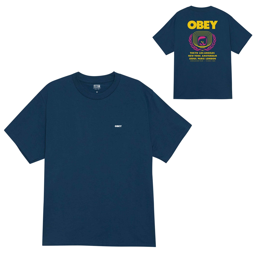 OBEY ICON EYE WREATH TEE Harbor blue OBEY ICON EYE WREATH TEE Harbor blue
