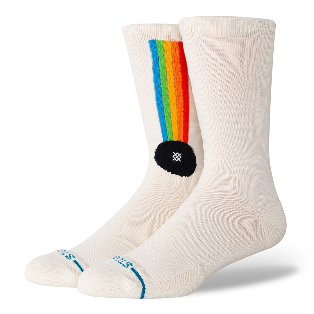 STANCE APERTURE CREW SOCK White STANCE APERTURE CREW SOCK White