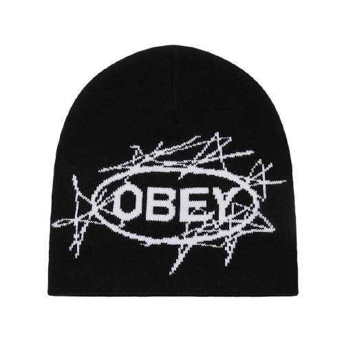 OBEY SCRAM BEANIE Black