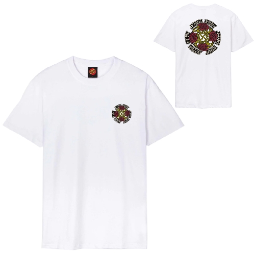 SANTA CRUZ DRESSEN ROSES EVO TEE White