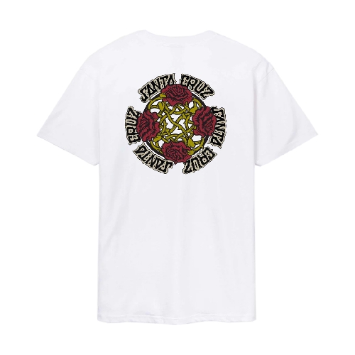 SANTA CRUZ DRESSEN ROSES EVO TEE White