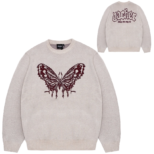 JACKER ZHOU KNIT CREWNECK Beige