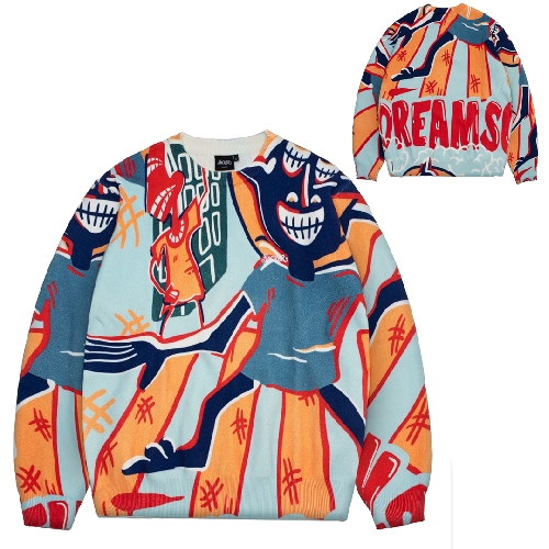 JACKER CORINTHIAN KNIT CREWNECK Aop