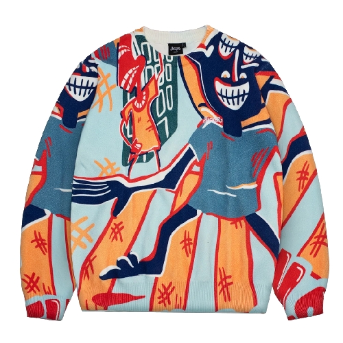 JACKER CORINTHIAN KNIT CREWNECK Aop