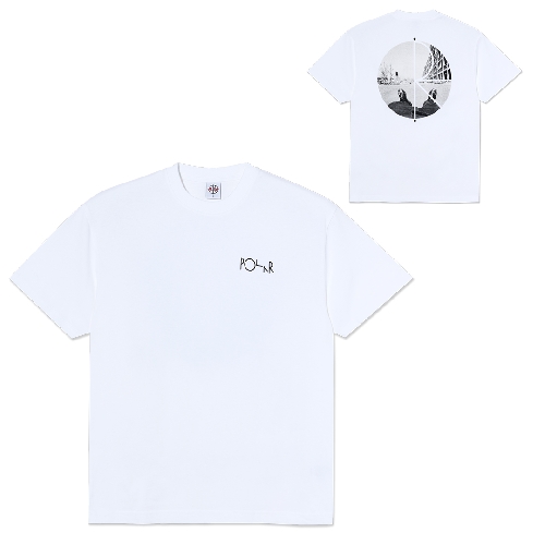 POLAR HAPPY SAD FILL LOGO TEE White
