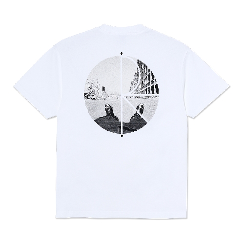 POLAR HAPPY SAD FILL LOGO TEE White