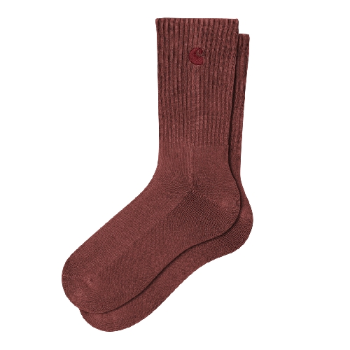 CARHARTT WIP HUDSON SOCKS Marsala chalk wash