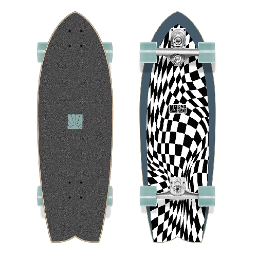 LONG ISLAND CHECKER SURFSKATE 30 x 9.75