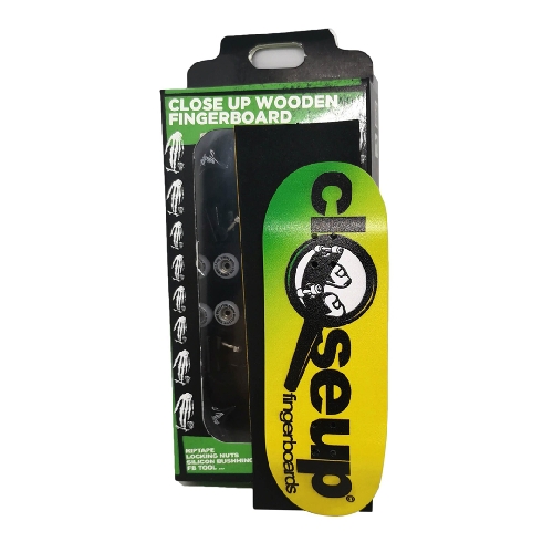 CLOSE UP WOODEN FINGERBOARD 34MM Magnifying Glass Logo