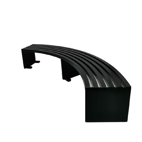 CLOSE UP METAL CURVED BENCH Black CLOSE UP METAL CURVED BENCH Black