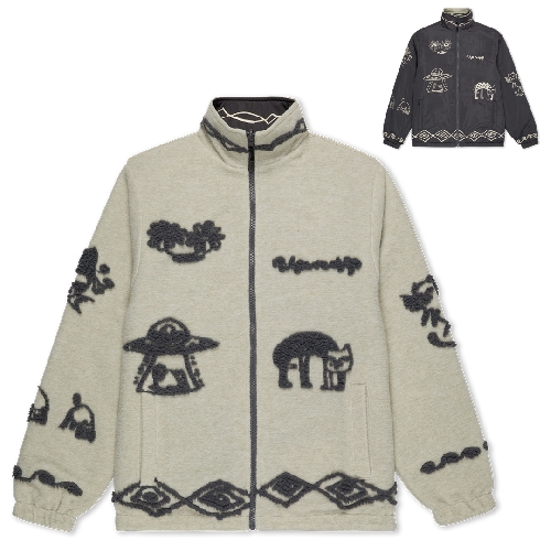 Ripndip BLONDED REVERSIBLE JACKET Sand Charcoal