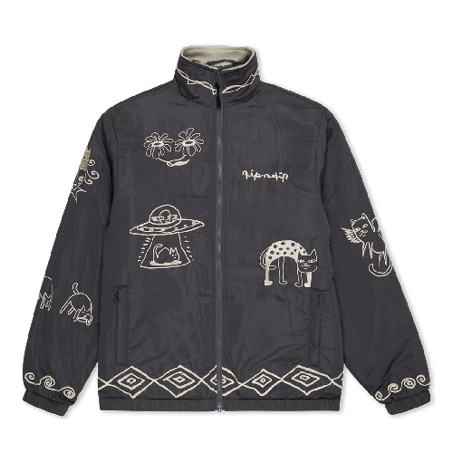 Ripndip BLONDED REVERSIBLE JACKET Sand Charcoal